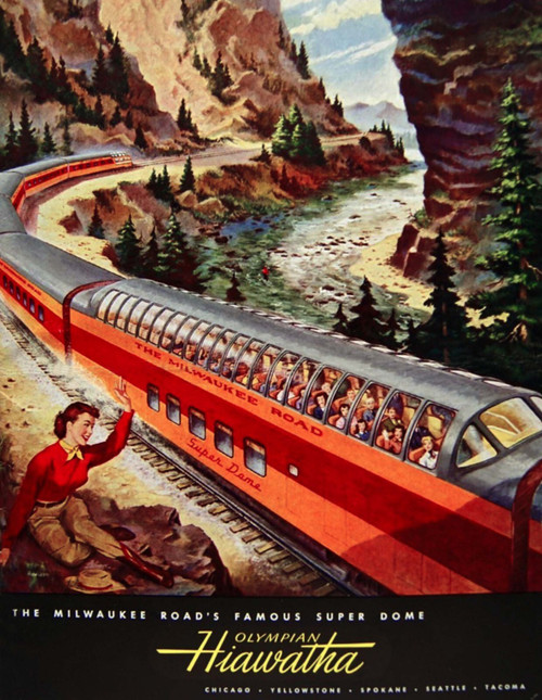 OLYMPIAN HIAWATHA 1953 Poster Canvas Movie Film Print A0 A1 A2 A3 A4 A5 A6 Art W