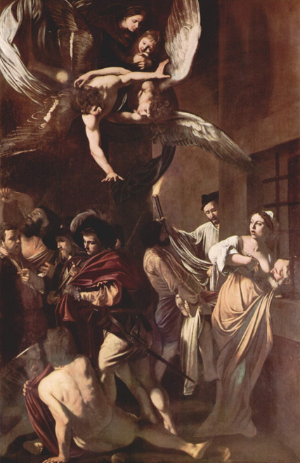 The Seven Works of Mercy - Michelangelo_Caravaggio Poster Canvas Movie Film Prin