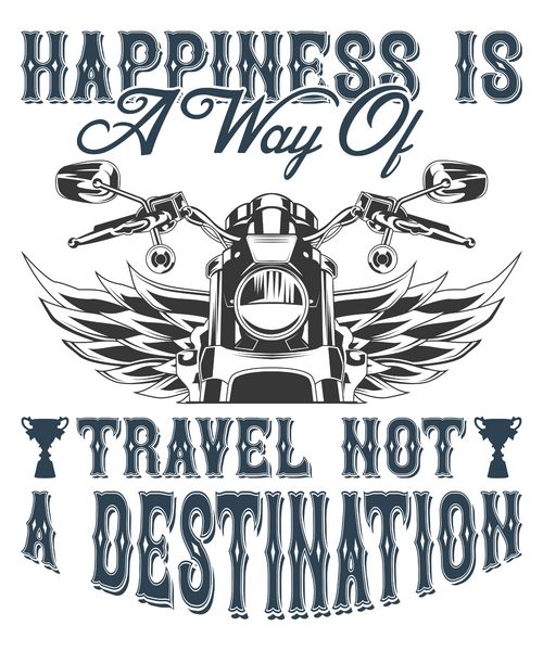 Happiness Is A Way Of Travel Not A Destination-01 Poster Canvas Movie Film Print