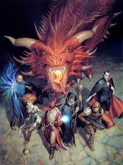 Lockwood, Todd - Dungeons_and_Dragons Art Gallery Poster Canvas Print Wall Deco