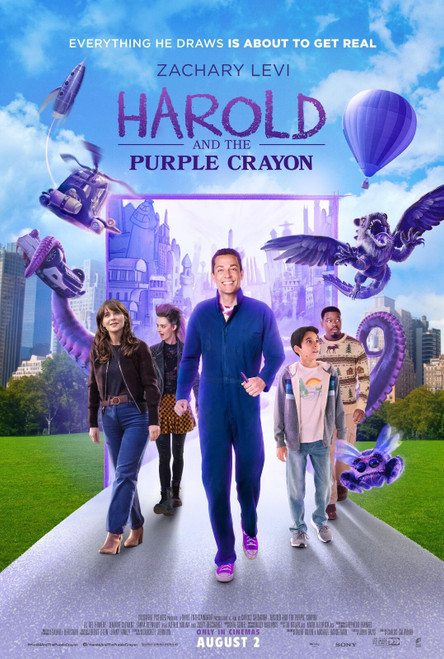 Harold and the Purple Crayon (2024)_4 Movie Film Poster Canvas iconic design