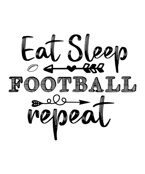 Eat Sleep Football Repeat-01 Poster Canvas Movie Film Print A0 A1 A2 A3 A4 A5 A6