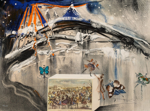 Salvador Dalí (1904-1989). New York Central Park Winter, from Currier and Ives a