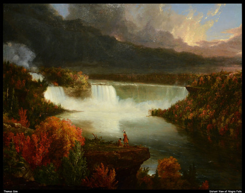 thomas-cole---distant-view-of-niagra-falls--jpb_28514955195_o(1) Poster Canvas M