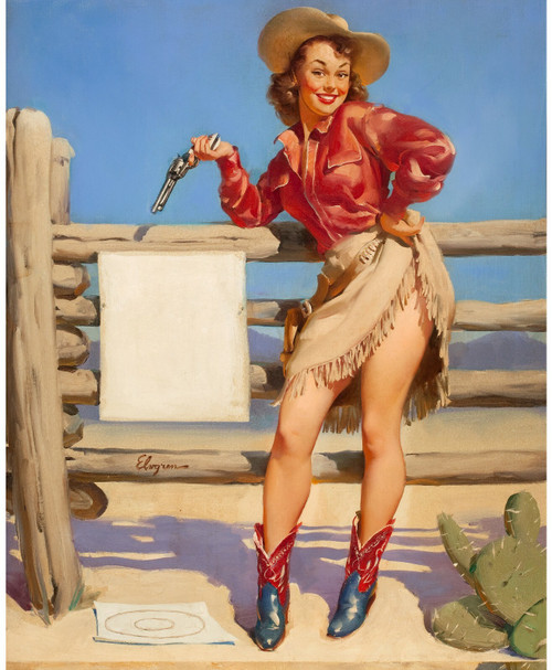 Pinup Girl - Beat That 1953 Poster Canvas Picture Art Movie Car Game Film