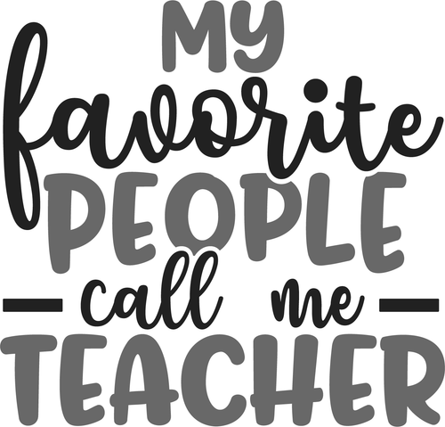 My favorite people call me teacher (2) Poster Canvas Movie Film Print A0 A1 A2 A