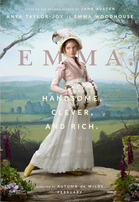 Emma. (2020)_4 Movie Film Poster Canvas iconic design