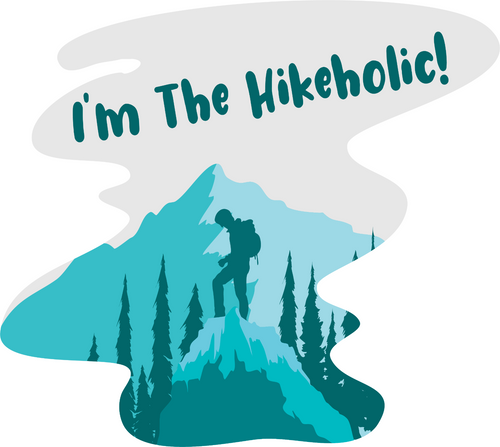 Im the Hikeholic Poster Canvas Movie Film Print A0 A1 A2 A3 A4 A5 A6 Art Wall De