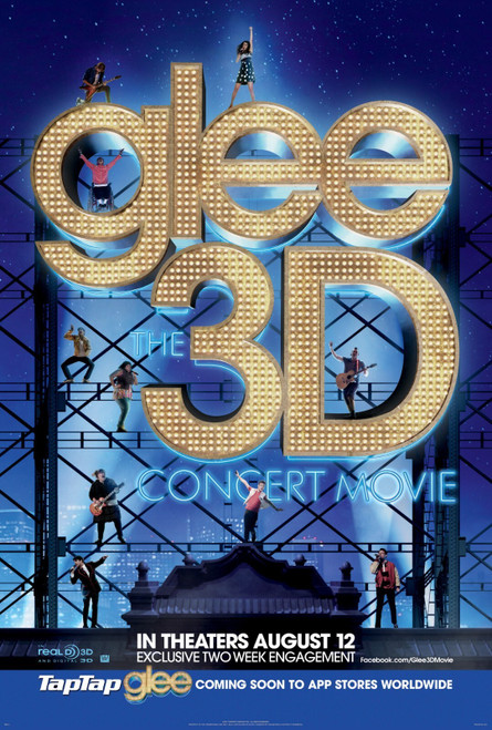 Glee_ The 3D Concert Movie (2011)_1 Movie Film Poster Canvas iconic design Glee_ The 3D Concert Movie (2011)_1 Movie Film Poster Canvas iconic design