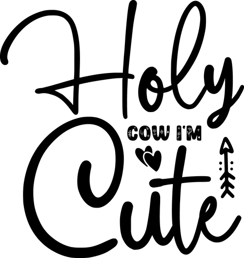 Holy cow I'm Cute Poster Canvas Movie Film Print A0 A1 A2 A3 A4 A5 A6 Art Wall D