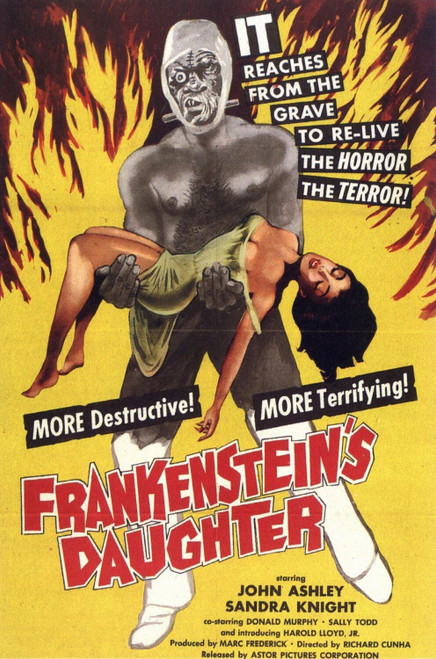 Frankenstein_s Daughter (1958)_0 Movie Film Poster Canvas iconic design