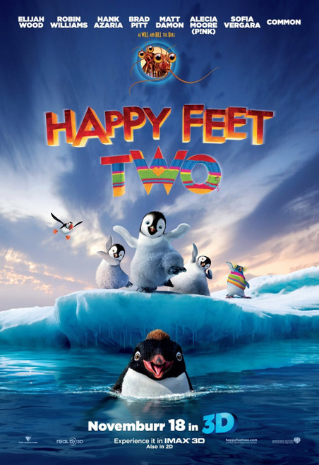 Happy Feet Two (2011)_6 Movie Film Poster Canvas iconic design