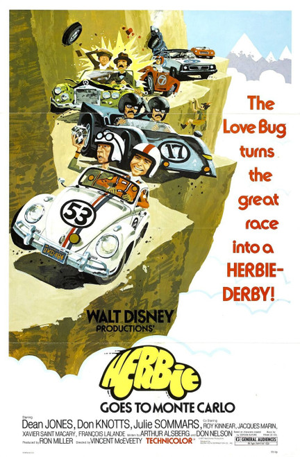 Herbie Goes to Monte Carlo (1977)_1 Movie Film Poster Canvas iconic design