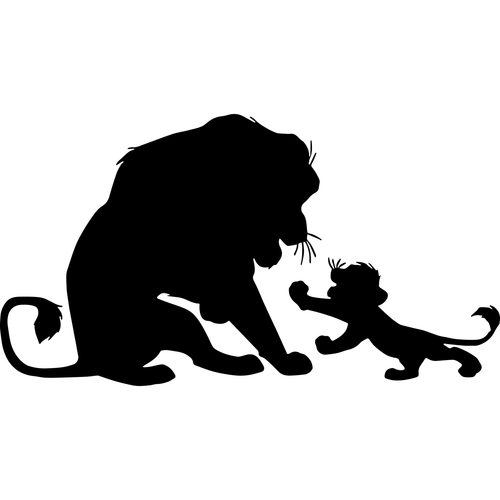 The Lion King Silhouette 39 Poster Canvas Movie Film Print A0 A1 A2 A3 A4 A5 A6