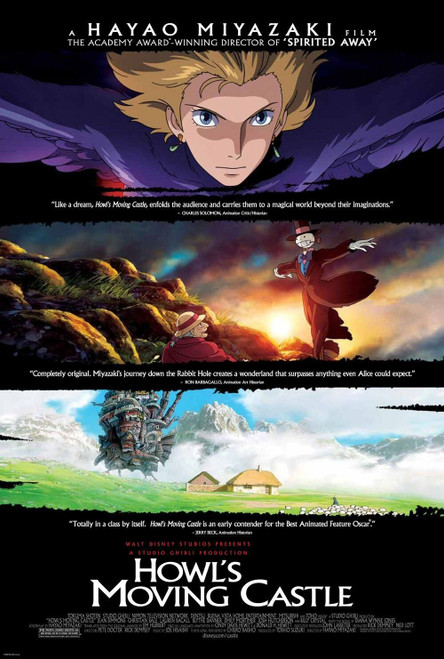 Howl_s Moving Castle (2005)_1 Movie Film Poster Canvas iconic design