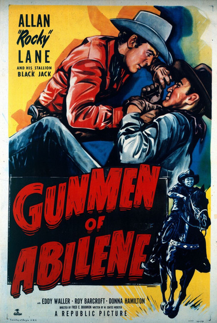 Gunmen of Abilene (1950)_0 Movie Film Poster Canvas iconic design