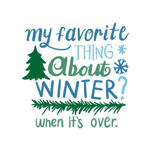 My Favorite Thing About Winter Poster Canvas Movie Film Print A0 A1 A2 A3 A4 A5