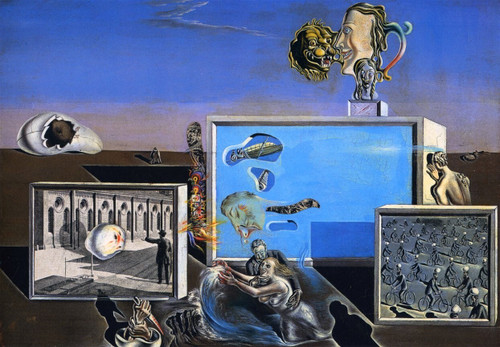 Dali,Salvador-IlluminedPleasures_1929_NC Poster Canvas Print Art Painting Decor