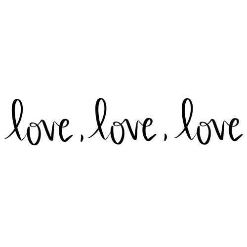 Love Love Love PNG Poster Canvas Movie Film Print A0 A1 A2 A3 A4 A5 A6 Art Wall