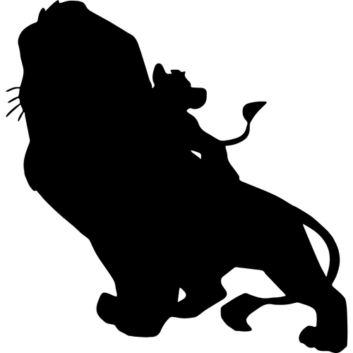 The Lion King Silhouette 54 Poster Canvas Movie Film Print A0 A1 A2 A3 A4 A5 A6