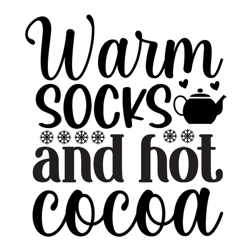 Warm socks and hot cocoa-01 Poster Canvas Movie Film Print A0 A1 A2 A3 A4 A5 A6