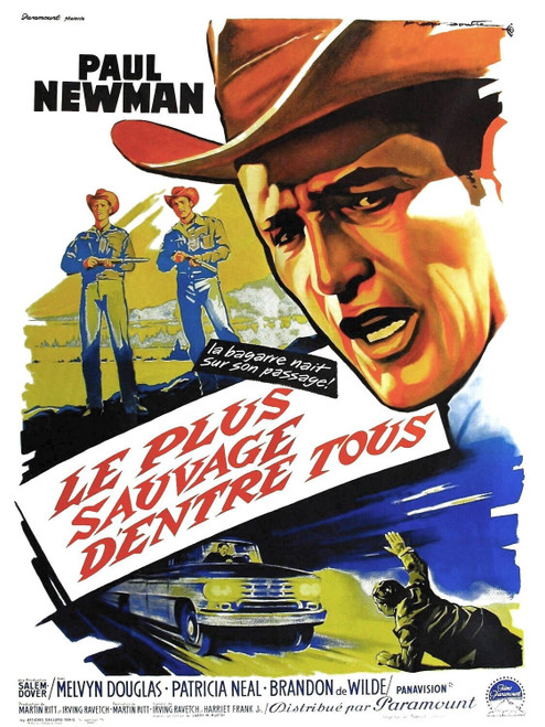 Hud (1963)_5 Movie Film Poster Canvas iconic design