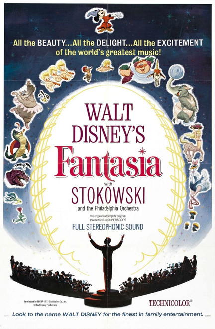 Fantasia (1940)_7 Movie Film Poster Canvas iconic design