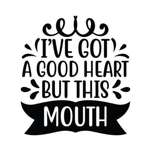 I ve got a good heart, but this mouth=2-01 Poster Canvas Movie Film Print A0 A1