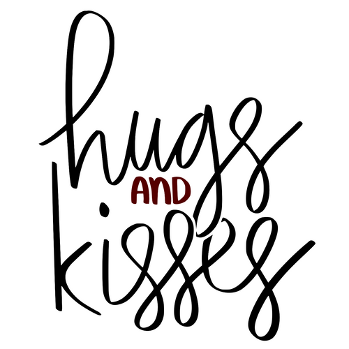 Hugs and Kisses Colored PNG Poster Canvas Movie Film Print A0 A1 A2 A3 A4 A5 A6