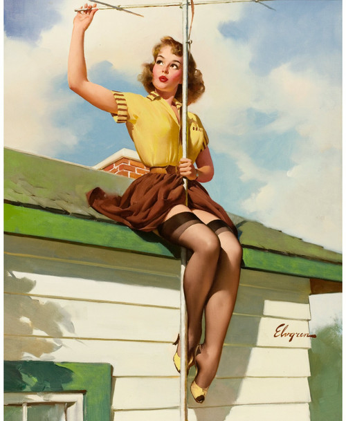 Pinup Girl - On the House 1958 Poster Canvas Picture Art Movie Car Game Film