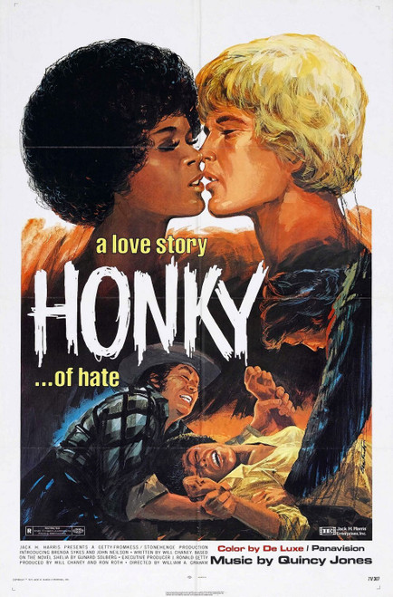 Honky (1971)_0 Movie Film Poster Canvas iconic design