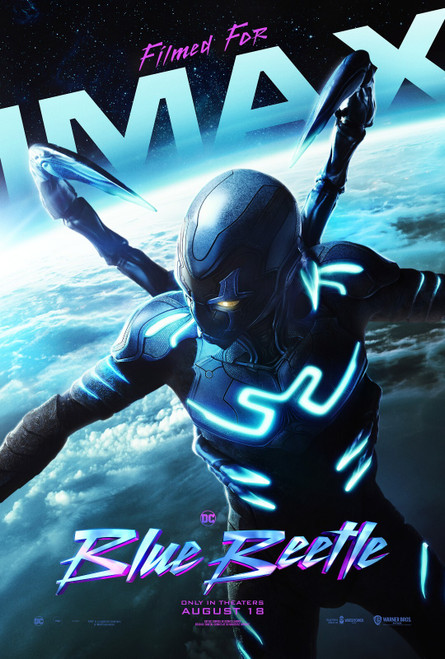 Blue Beetle (2023)_4 Movie Film Poster Canvas iconic design