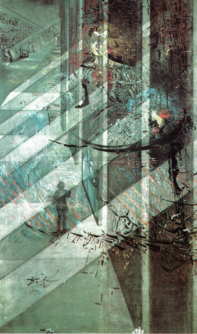 Salvador Dali - Veazquez painting the Infanta Margarita 1958 Poster Canvas Movie