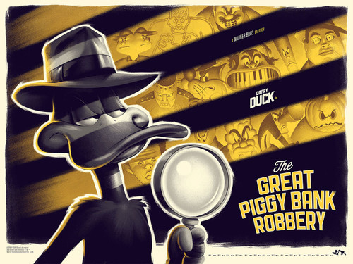Duffy Duck Mondo - Poster (A0-A4) Film Movie Picture Art Wall Decor