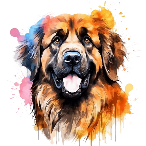 Leonberger (4) Poster Canvas Movie Film Print A0 A1 A2 A3 A4 A5 A6 Art Wall Deco