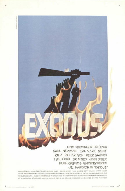 Exodus (1960)_1 Movie Film Poster Canvas iconic design