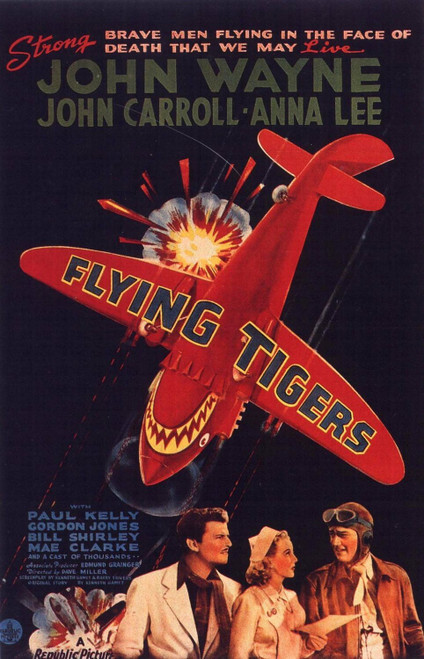 Flying Tigers (1942)_0 Movie Film Poster Canvas iconic design