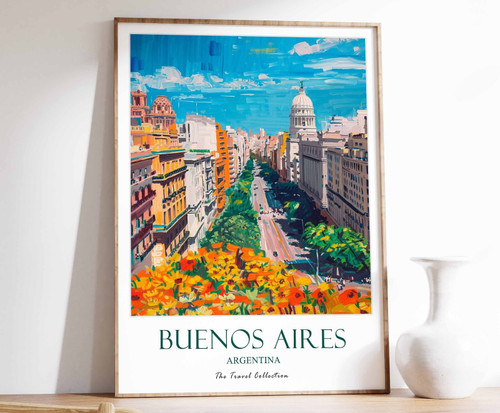 6_Buenos Aires Print, Buenos Aires Travel Poster, Latin Travel Print, Tropical D