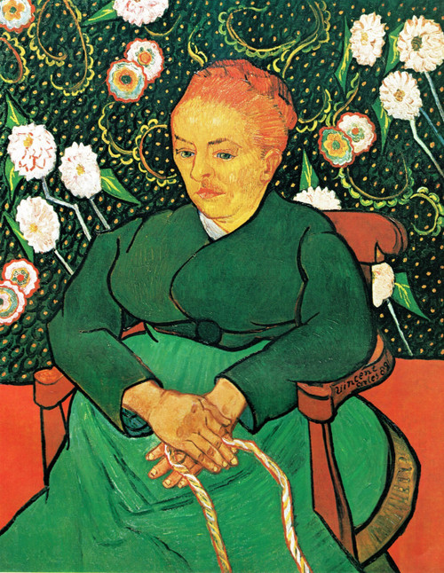 Vincent Van Gogh - La Bercueuse Madame Augustine Rooulin 1889 Poster Canvas Movi