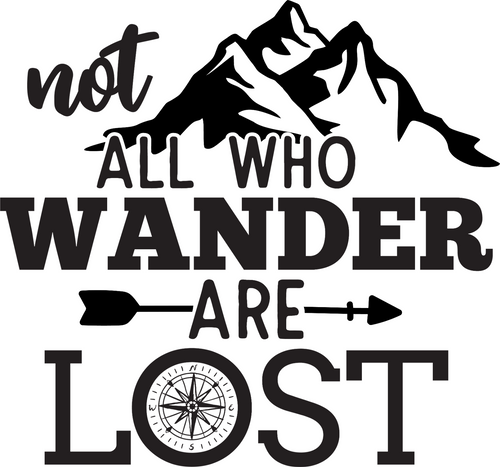 not all who wander are lost Poster Canvas Movie Film Print A0 A1 A2 A3 A4 A5 A6