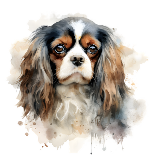 English Toy Spaniel (3) Poster Canvas Print Art Painting Decor Reprint wall A0 A