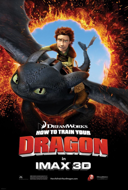 How to Train Your Dragon (2010)_8 Movie Film Poster Canvas iconic design
