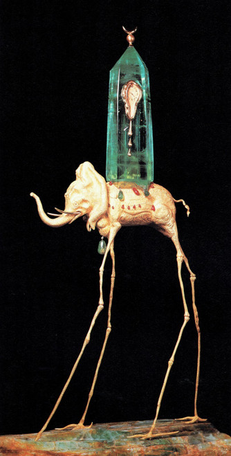 Salvador Dali - The Space elephant 1961 Poster Canvas Movie Film Print A0 A1 A2