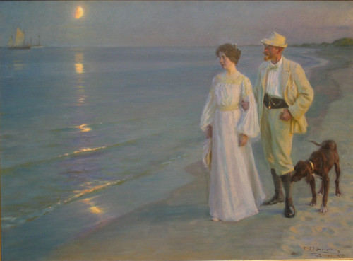 P_S_Krøyer_1899_-_Sommeraften_ved_Skagens_strand._Kunstneren_og_hans_hustru Post