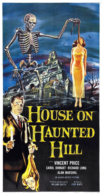 House On Haunted Hill 03 Poster Canvas Movie Film Print A0 A1 A2 A3 A4 A5 A6 Art