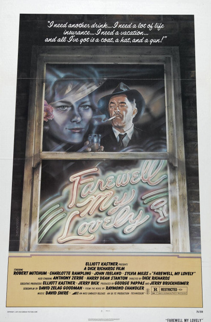 Farewell, My Lovely (1975)_1 Movie Film Poster Canvas iconic design