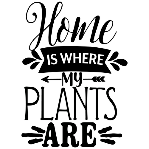 Home is Where My Plants Are-01 (2) Poster Canvas Movie Film Print A0 A1 A2 A3 A4