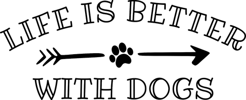 better with dogs (2) Poster Canvas Movie Film Print A0 A1 A2 A3 A4 A5 A6 Art Wal