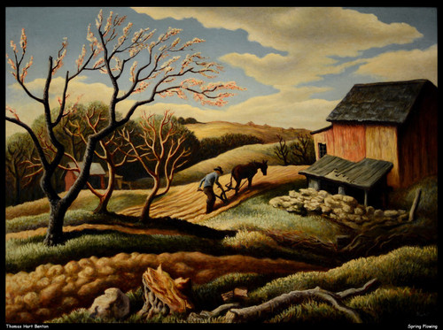 thomas-hart-benton---spring-plowing--jpb_29481282645_o(1) Poster Canvas Movie Fi