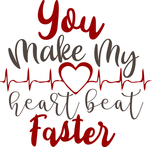 YOU MAKE MY HEART BEAT FASTER Poster Canvas Movie Film Print A0 A1 A2 A3 A4 A5 A
